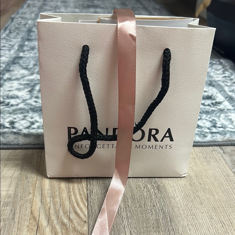 Pandora Cream Luxury Shopping Bag
